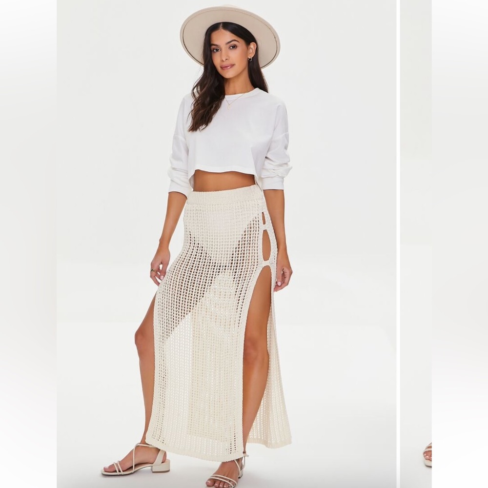 Crochet Slit Skirt